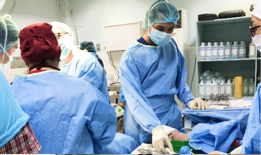 海外の医療現場での経験ができる